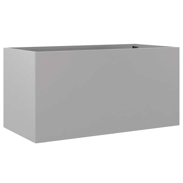 vidaXL Plantekasse sølv 62x30x29 cm rustfritt stål