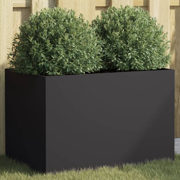 vidaXL plantekasse 62x40x39 cm stål sort