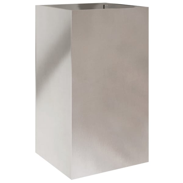 vidaXL Plantekasse sølv 42x38x75 cm rustfritt stål