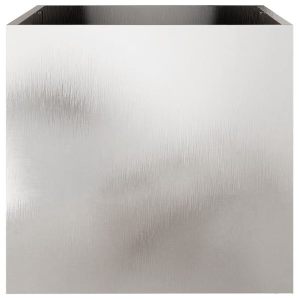 vidaXL Plantekasse sølv 49x47x46 cm rustfritt stål