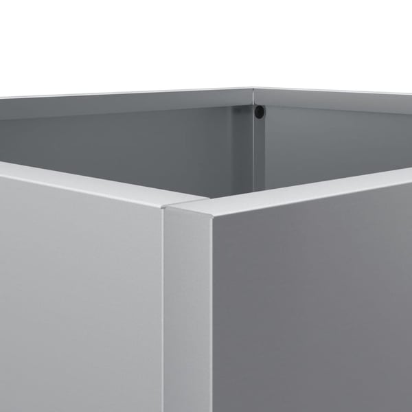 vidaXL Plantekasse sølv 32x30x29 cm rustfritt stål