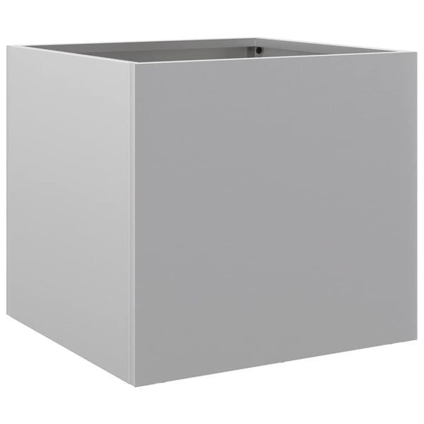 vidaXL Plantekasse sølv 32x30x29 cm rustfritt stål