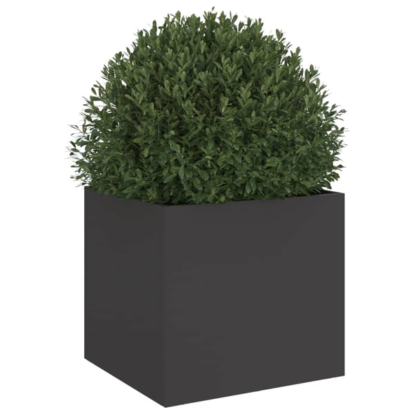 vidaXL plantekasse 32x30x29 cm stål sort