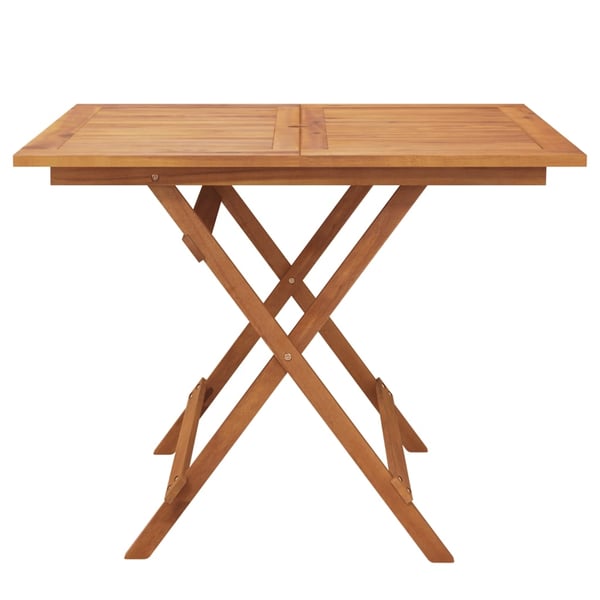 vidaXL Sammenleggbart hagebord 90x90x75 cm heltre akasie