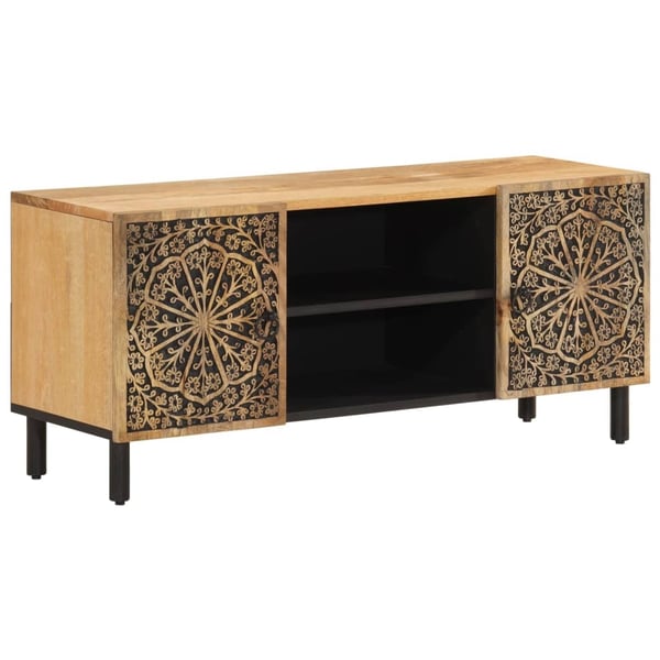 vidaXL TV-taso 105x33x46 cm täysi mangopuu