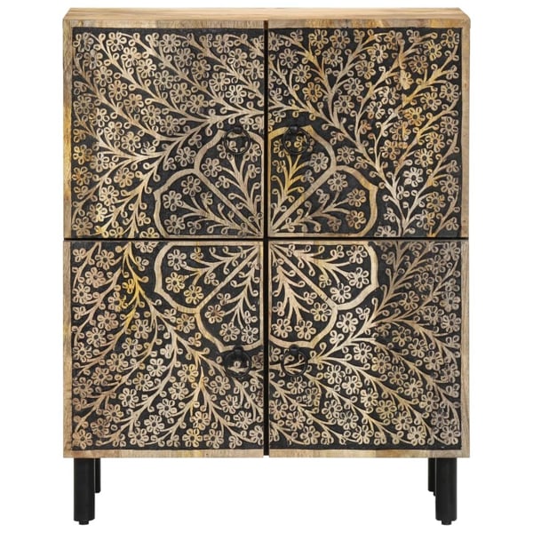 vidaXL Sideskap 60x33x75 cm heltre mango