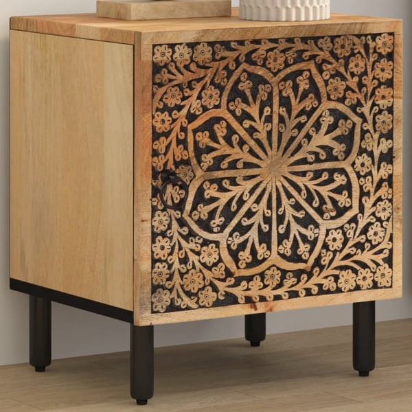 vidaXL Nattbord 40x33x46 cm heltre mango