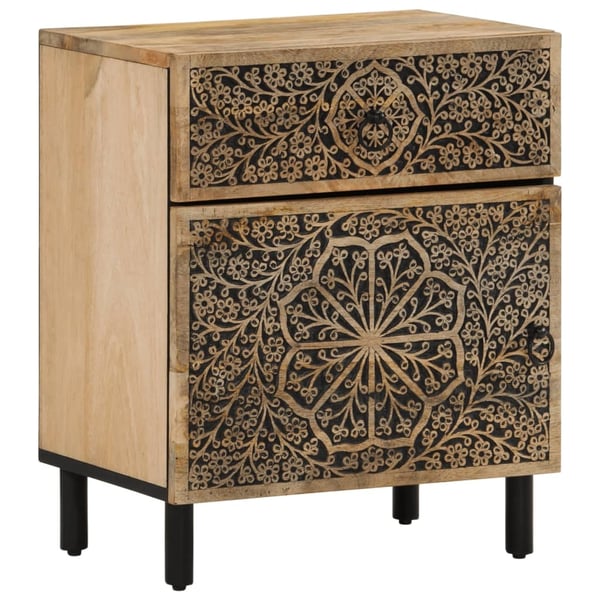 vidaXL Nattbord 50x33x60 cm heltre mango
