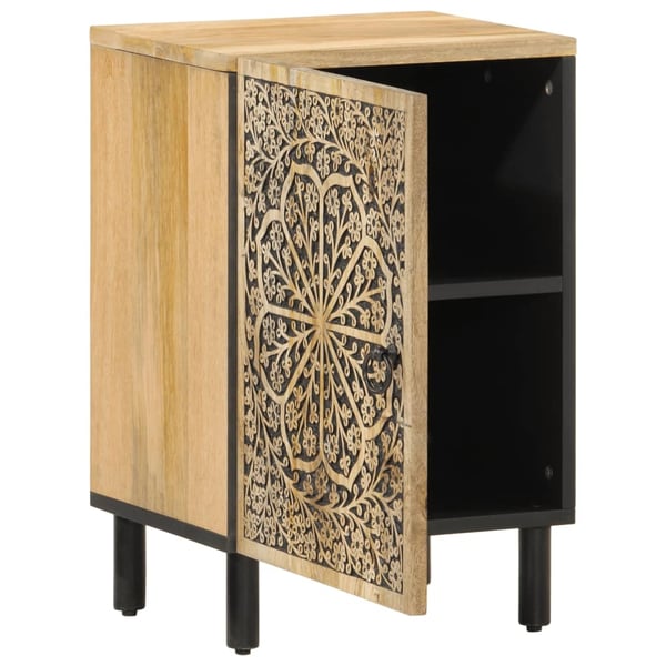 vidaXL Baderomsskap 38x33x58 cm heltre mango