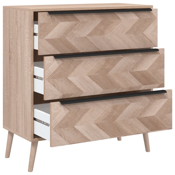vidaXL Finori Finori kommode Lusk 03A 80x38,5x87 cm sonoma-eg