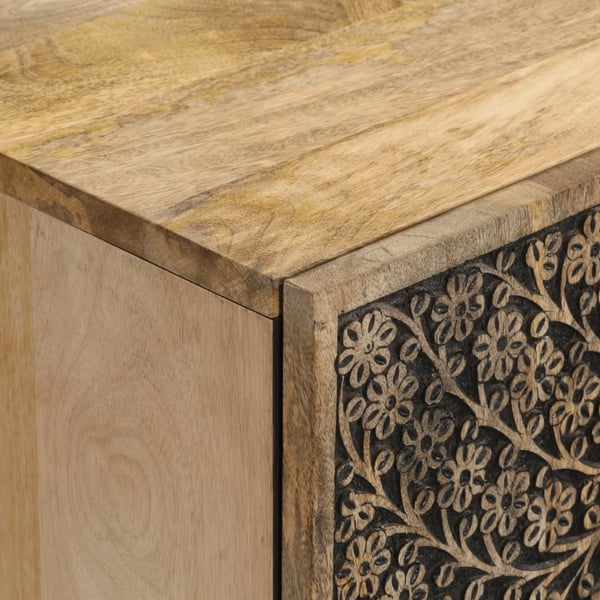 vidaXL Sideskap 60x33x75 cm heltre mango