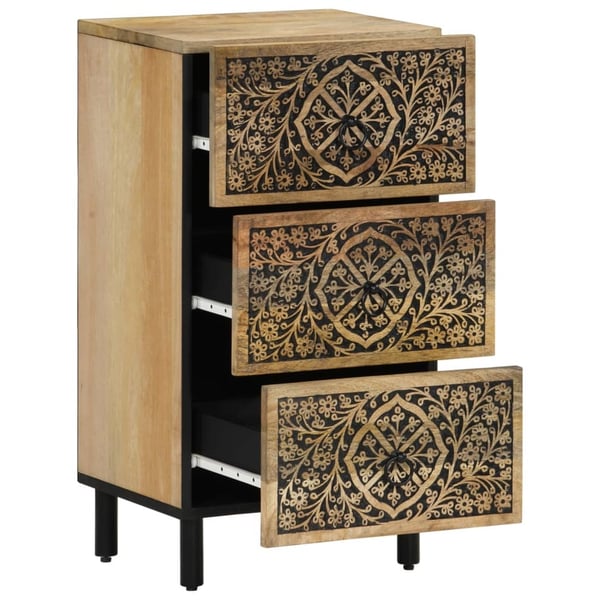 vidaXL Sideskap 40x33x75 cm heltre mango