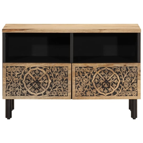 vidaXL TV-benk 70x33x46 cm heltre mango
