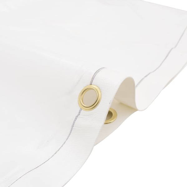 vidaXL presenning 1x2,5 m 650 g/m² hvid