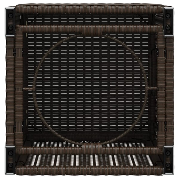 vidaXL Deksel for propantank brun 40x40x60 cm polyrotting