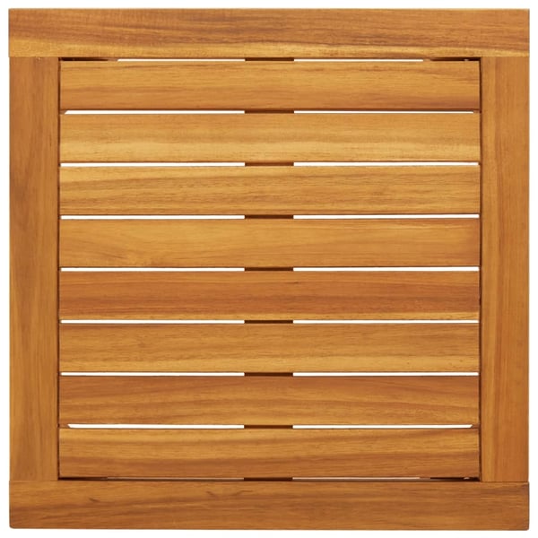 vidaXL Bistrosett 3 deler beige polyrotting og akasie