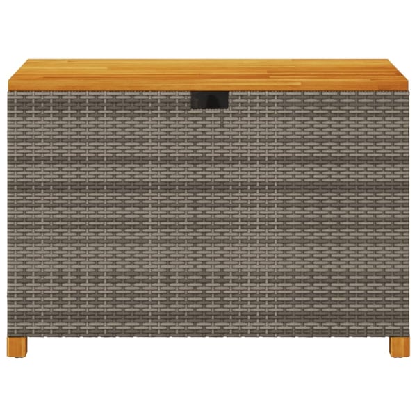 vidaXL Puutarhan säilytyslaatikko harmaa 110x55x63 cm polyrottinki