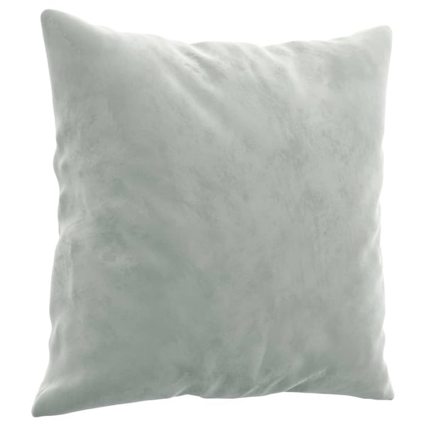 vidaXL sofasæt 3 dele med puder velour lysegrå