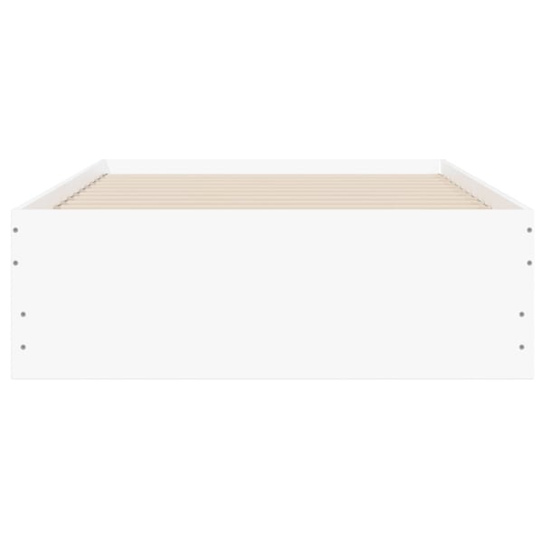 vidaXL Sengeramme med skuffer hvit 90x190 cm konstruert tre