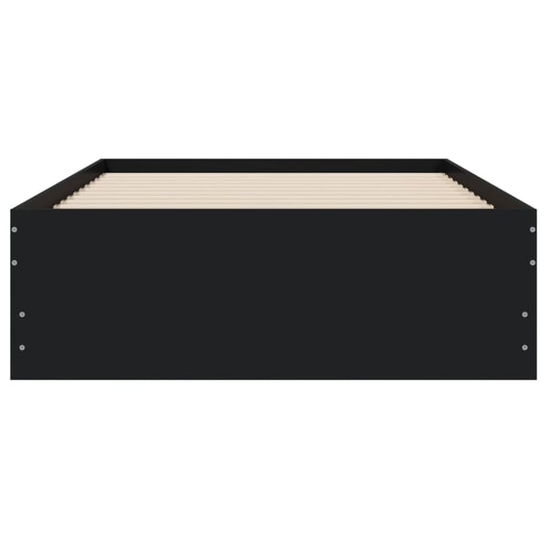 vidaXL Sengeramme med skuffer svart 90x190 cm konstruert tre