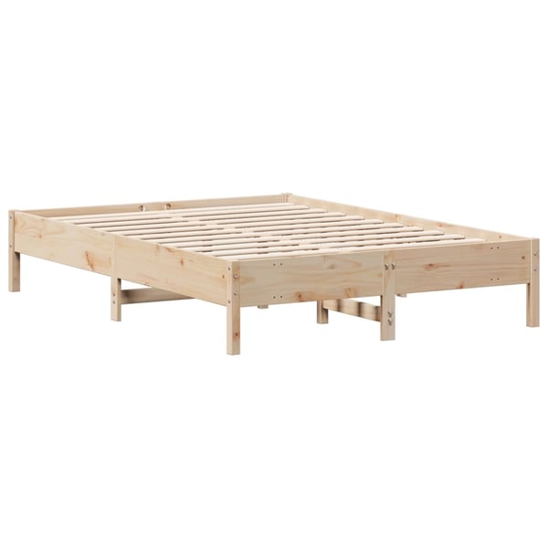 vidaXL Sengeramme uten madrass 140x200 cm heltre furu