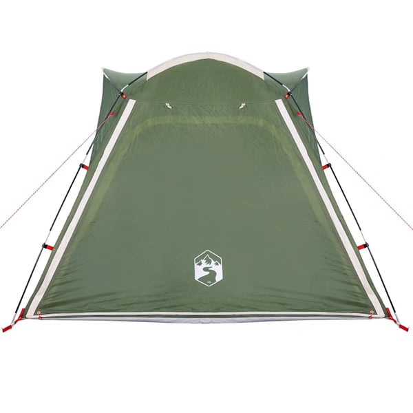 vidaXL 4-personers campingtelt vandtæt quick-release grøn