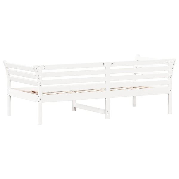 vidaXL Dagseng uten madrass hvit 100x200 cm heltre furu
