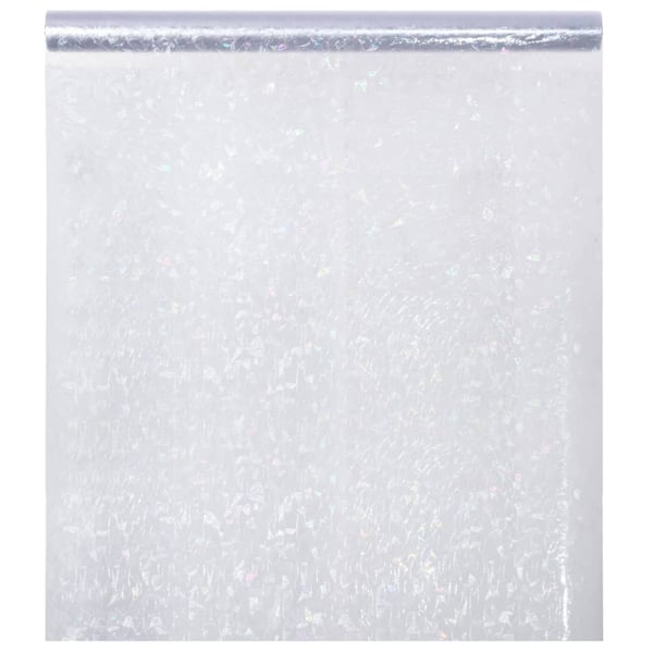 vidaXL vinduesfolie 45x2000 cm PVC 3D-regnbuemønster matteret