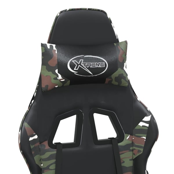 vidaXL gamingstol m. massagefunktion kunstlæder sort og camouflage