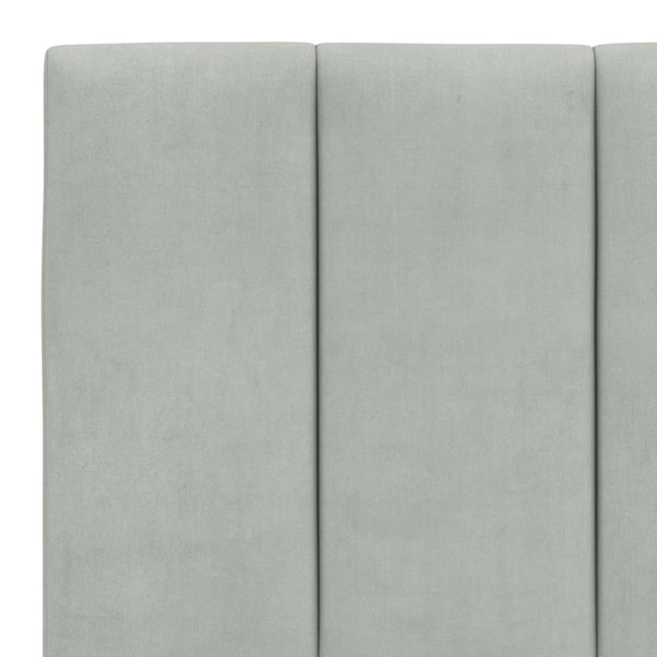 vidaXL gavlpude 200 cm velour lysegrå