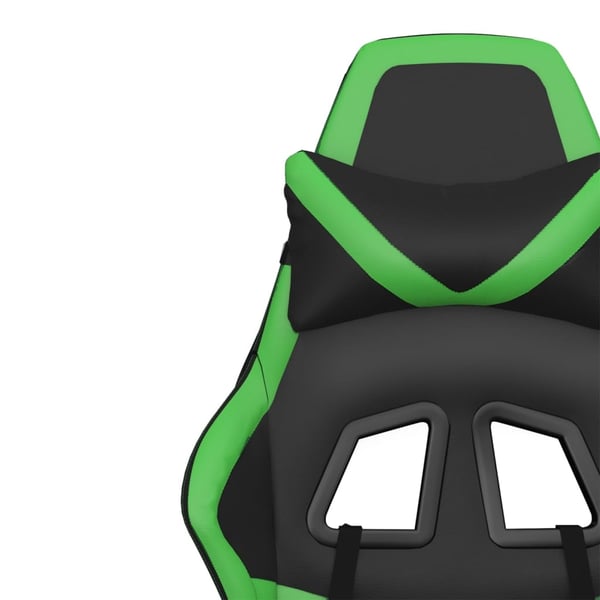vidaXL gamingstol kunstlæder sort og grøn