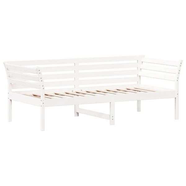 vidaXL Dagseng uten madrass hvit 90x190 cm heltre furu