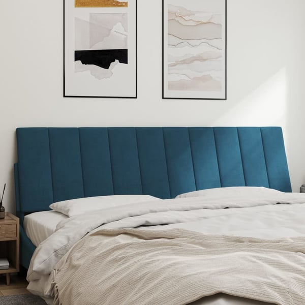 vidaXL gavlpude 180 cm velour blå
