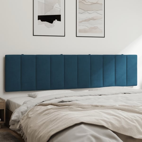 vidaXL gavlpude 200 cm velour blå