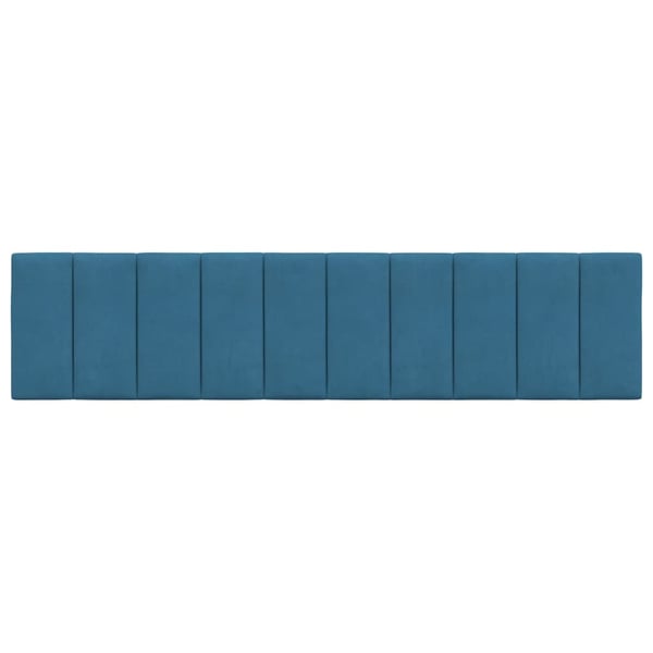 vidaXL gavlpude 200 cm velour blå