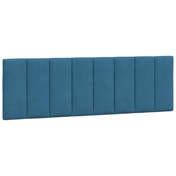vidaXL gavlpude 160 cm velour blå