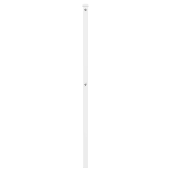 vidaXL Utskiftbar sengegavl i metall hvit 193 cm