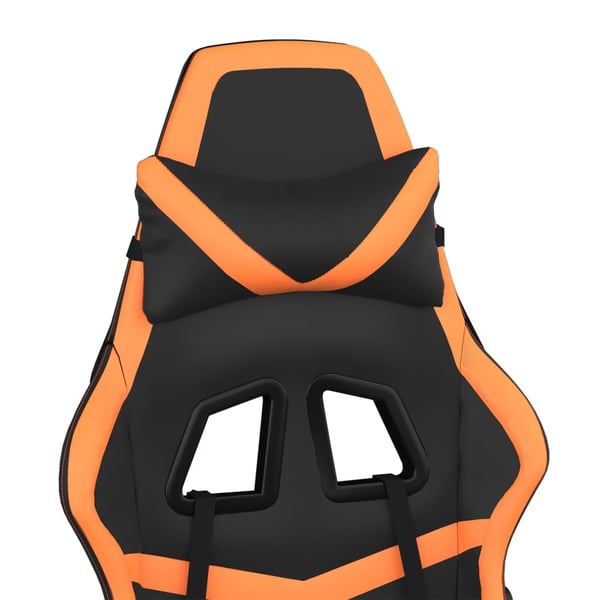 vidaXL Gamingstol svart och orange konstläder