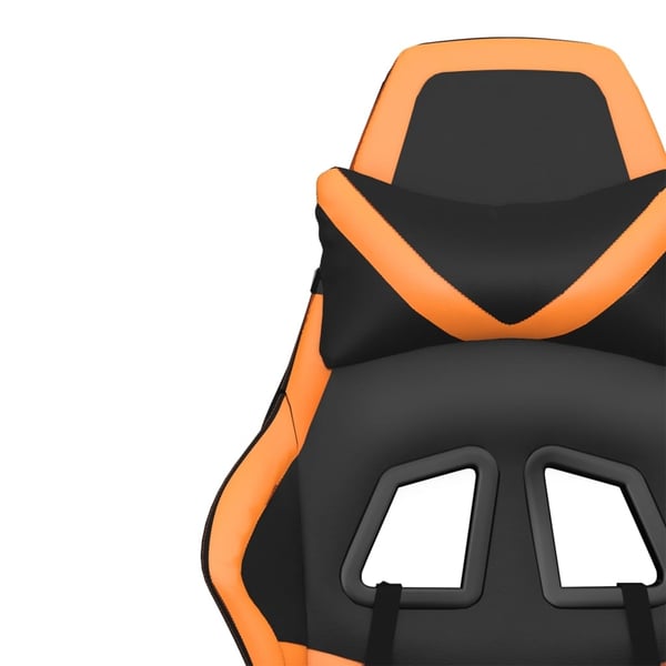 vidaXL Gamingstol svart och orange konstläder