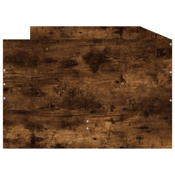 vidaXL Sengeramme med skuffer røkt eik 90x190 cm