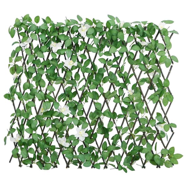 vidaXL Utvidbart espalier med kunstig eføy grønn 180x60 cm