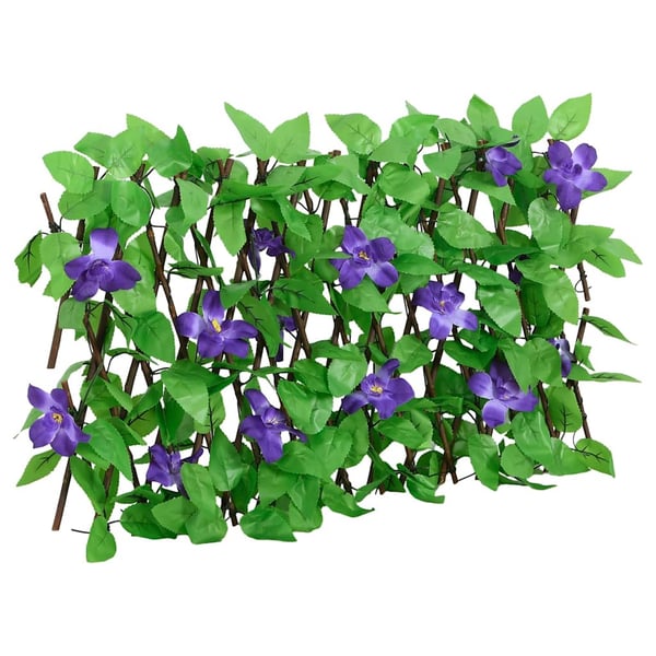 vidaXL Utvidbart espalier med kunstig eføy grønn 180x30 cm
