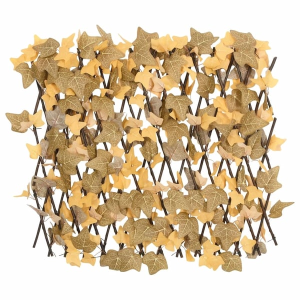 vidaXL Utvidbart espalier kunstige lønneblader grønn 5 stk 190x60 cm