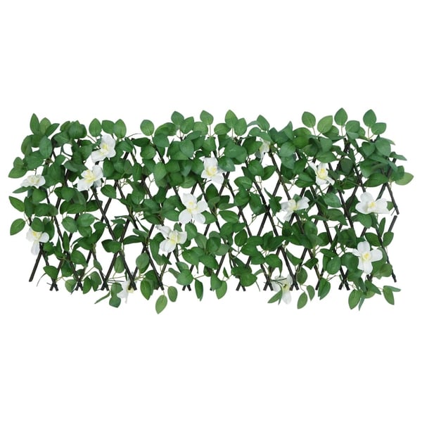 vidaXL Utvidbart espalier med kunstig eføy grønn 5 stk 180x30 cm