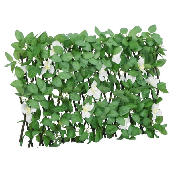 vidaXL Utvidbart espalier med kunstig eføy grønn 5 stk 180x30 cm