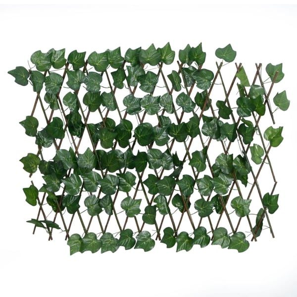 vidaXL Utvidbart espalier kunstige drueblader grønn 190x60 cm