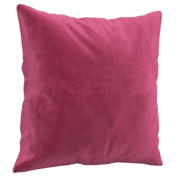 vidaXL 3-personers sofa med pyntepuder 180 cm velour vinrød