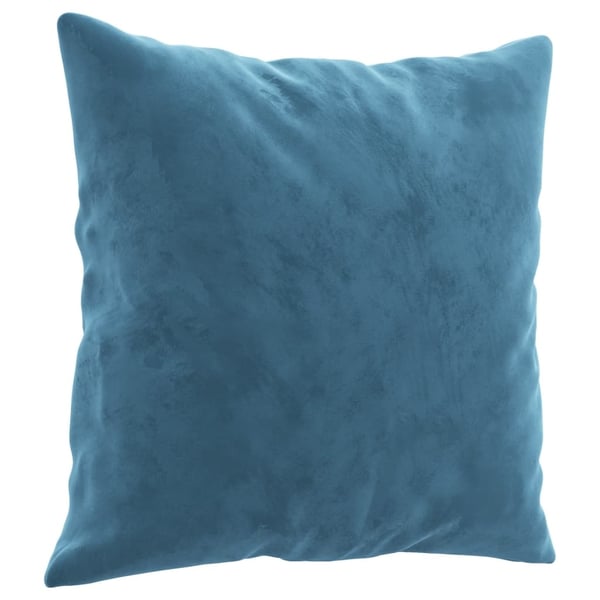 vidaXL 3-personers sofa med pyntepuder 180 cm velour blå