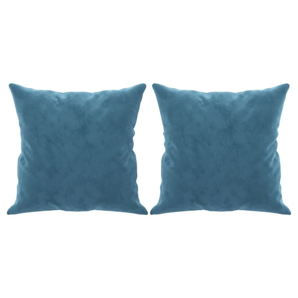 vidaXL 3-personers sofa med pyntepuder 180 cm velour blå