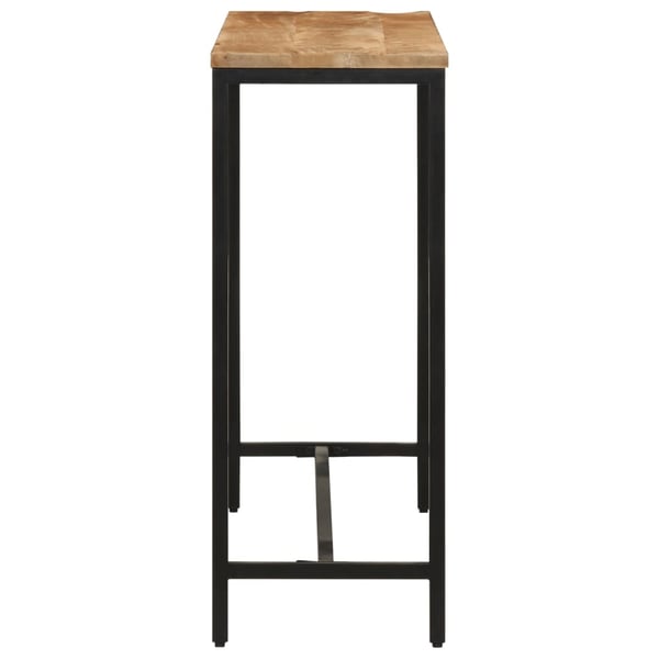 vidaXL Konsollbord 110x30x75 cm grovt heltre mangotre og jern